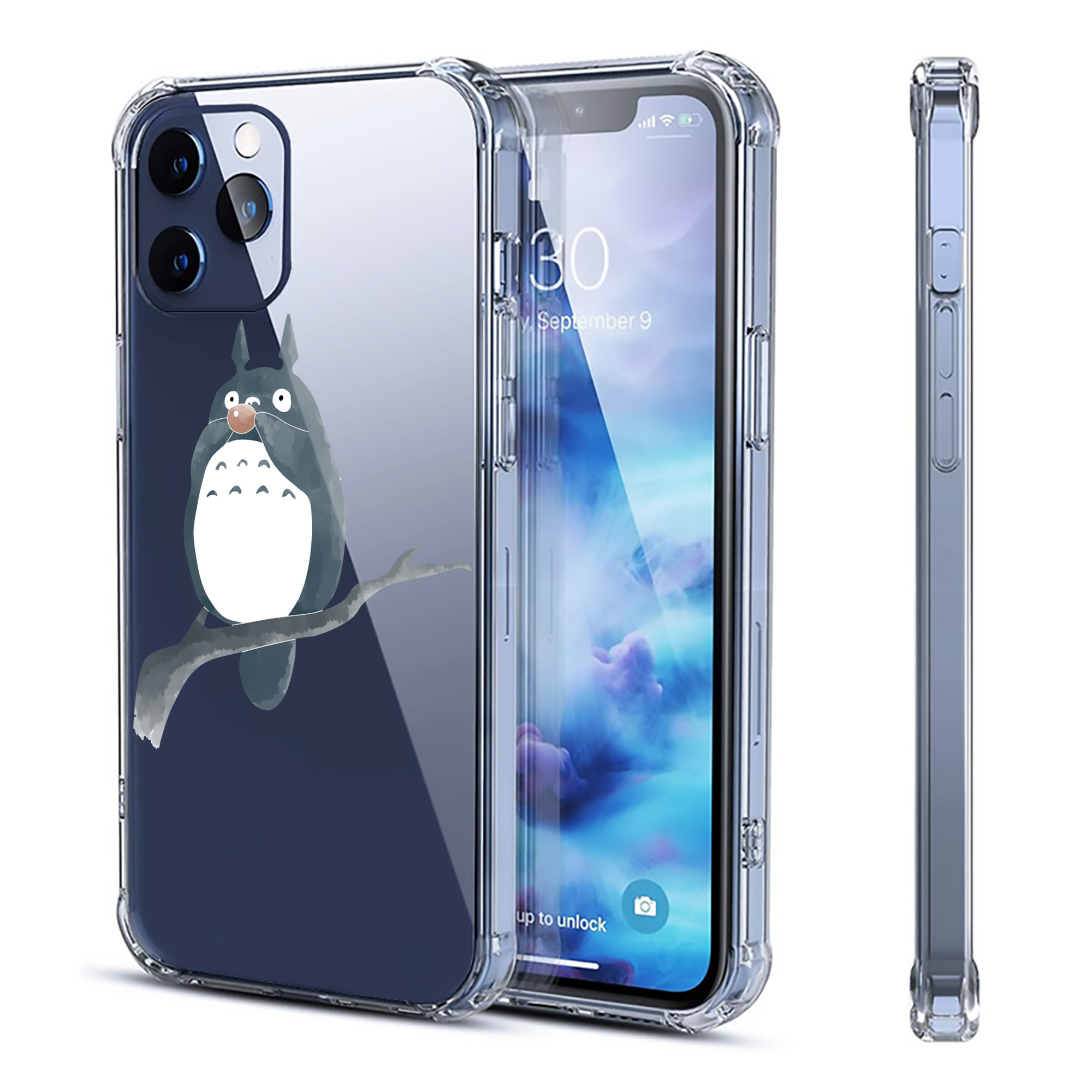 （画像用） となりのトトロ 草壁メイ 草壁サツキ My Neighbor Totoro Satsuki Kusakabe Mei Kusakabe 【iPhone 12シリーズ対応】透明スマホケース（クリアソフトケース）